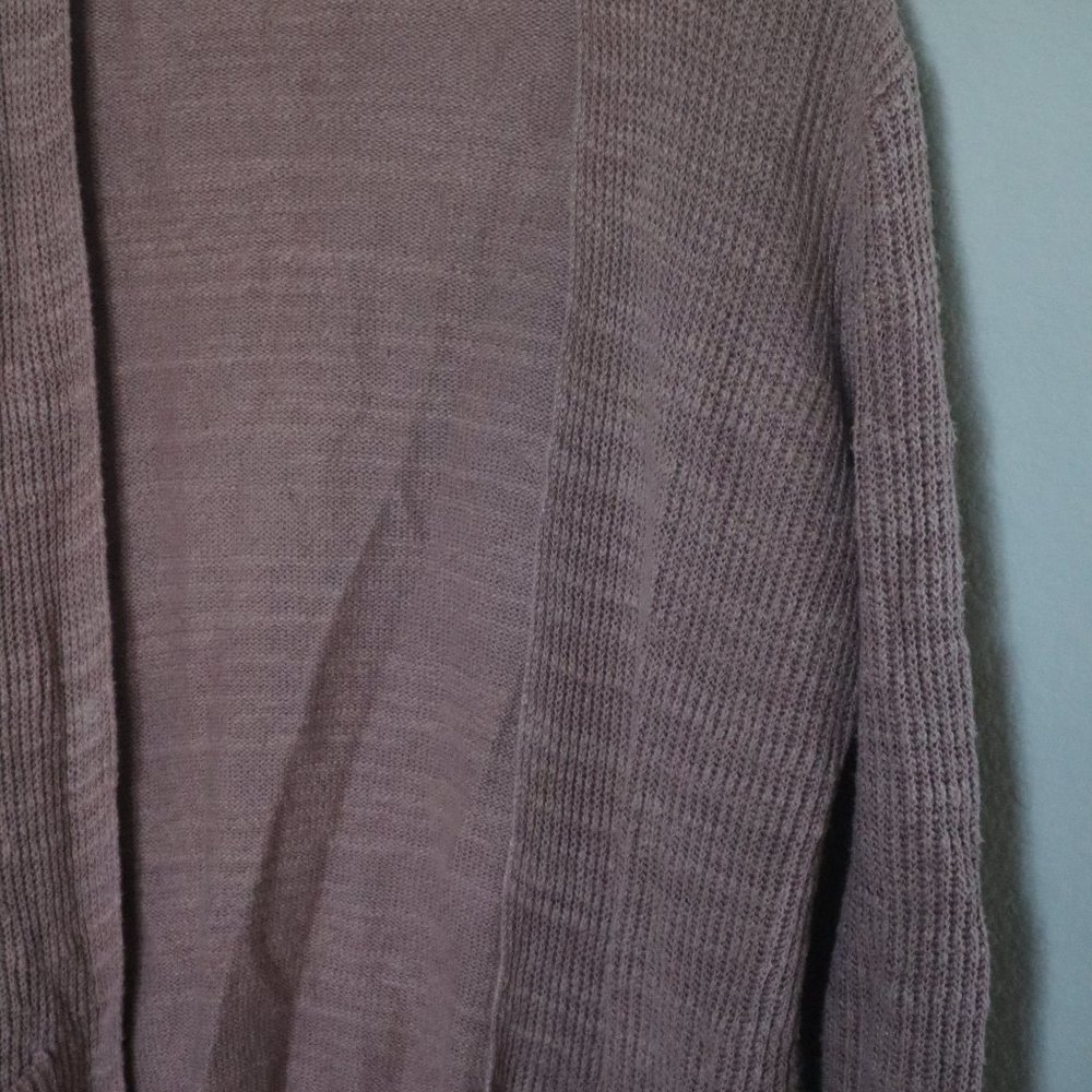 Pink Rose Madewell Cardigan Size Small Lightweight Ribbed - Picture 3 of 5